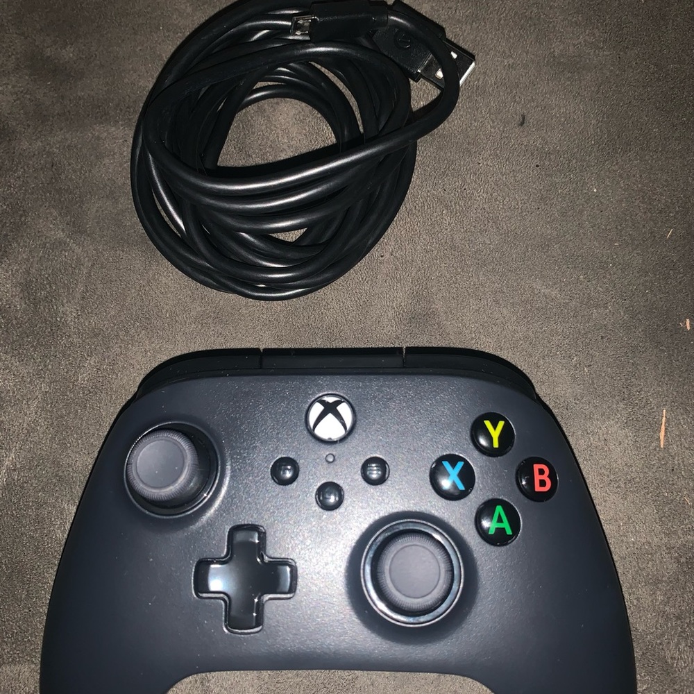 Black Wired Xbox Controller